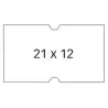 100910 APLI ETIQUETAS PARA ETIQUETADORA DE PRECIOS 21X12MM C/RECTOS 6 ROLLOS DE 1000 BLANCO