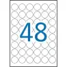 13882 APLI ETIQUETAS ADHESIVAS CIRCULARES Ø30MM INKJET/LÁSER 48 X 25H BLANCO