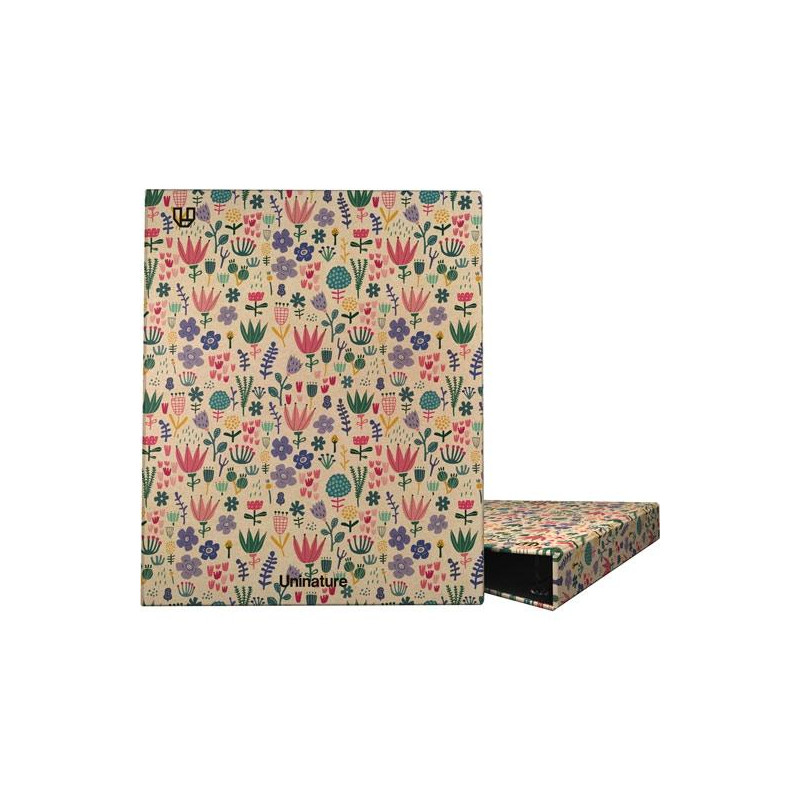07324704 GRAFOPLÁS CARPETA ANILLAS MIXTAS 4X25 A4 KRAFT Y CARTÓN RECICLADO UNINATURE HOLANDA