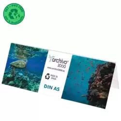 80405V CS TP ARCHIVO 2000 PORTANOMBRES DE SOBREMESA FLEXIBLE DIN A5 PET 100% RECICLABLE CRISTAL TRANSPARENTE