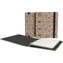 88113204 GRAFOPLÁS CARPETA ANILLAS 4X25 CARPEBOOK A5 C/RECAMBIO 90H 5X5 90GR KRAFT Y CARTÓN RECICLADO UNINATURE HOLANDA