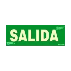 6170-06H VE ARCHIVO 2000 PACK DE 2 SEÑALES "SALIDA" 300X105 PVC VERDE