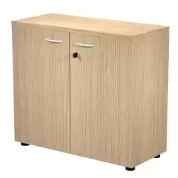 030PM-C ARTEXPORT ARMARIO BAJO PRESTO CON PUERTAS 1 ESTANTE 22MM REGULABLE CON TRASERA ROBLE