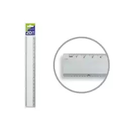 314340 BISMARK REGLA ALUMINIO 20CM