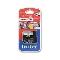 MK231BZ BROTHER CINTA NO LAMINADA TEXTO NEGRO SOBRE BLANCO - 12MMX8M