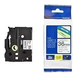 TZE261 BROTHER CINTA ROTULADORA LAMINADA TEXTO NEGRO SOBRE BLANCO - 36MMX8M