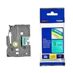 TZE721 BROTHER CINTA ROTULADORA LAMINADA TEXTO NEGRO SOBRE VERDE -9MMX8M