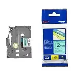 TZE731 BROTHER CINTA ROTULADORA LAMINADA TEXTO NEGRO SOBRE VERDE - 12MMX8M