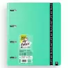 12477478 CARCHIVO CARPEBLOCK 360 MY RULES CON RECAMBIO 100H A4 5X5 90GR 4 SEPARADORES PP FOAM JADE