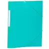 2033K16 CARCHIVO CARPETA 3 SOLAPAS FOLIO C/GOMAS PP OPACO VERDE OSCURO