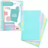 49060699 CARCHIVO SEPARADORES 6 POSICIONES A4 PP EXTRA FUERTE COLORES SOFT