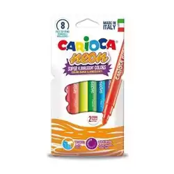 42785 CARIOCA ROTULADORES NEÓN COLORES SURTIDOS ESTUCHE 8 UD