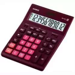 GR-12C-WR CASIO CALCULADORA DE OFICINA SOBREMESA 12 DÍGITOS GRANATE