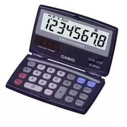 SL-100VER CASIO CALCULADORA BOLSILLO 8 DIGITOS PANTALLA GRANDE LCD AZUL MARINO