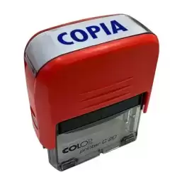 501110 COLOP SELLO PRINTER C20 FORMULA " COPIA " ALMOHADILLA E/20 14X38MM ROJO