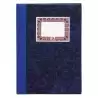 09950 DOHE CUADERNO CARTONÉ 100H FOLIO NATURAL 70GR RAYADO HORIZONTAL AZUL