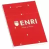 400032069 ENRI BLOC DE NOTAS GRAPADO 80H A4 4X4 T/BLANDA ROJO