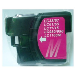 Compatible Brother LC 1100/LC985/LC980 Magenta Cartucho de Tinta