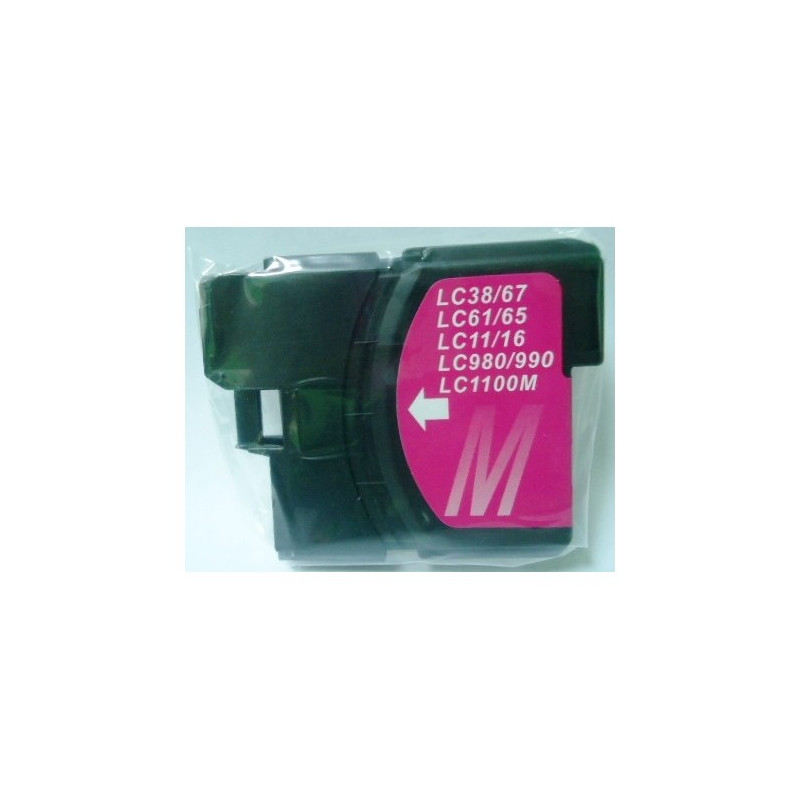 Compatible Brother LC 1100/LC985/LC980 Magenta Cartucho de Tinta