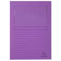 50101E EXACOMPTA SUBCARPETA A4 FOREVER CON VENTANA VIOLETA 120GR -100U-