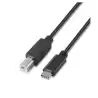 A107-0054 AISENS CABLE USB 2.0 IMPRESORA 3A TIPO USB-C/M - B/M NEGRO 2