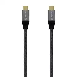 A107-0634 AISENS CABLE USB 3.1 GEN2X2 20GBPS 5A TIPO USB-C-USB-C/M GRIS 2M