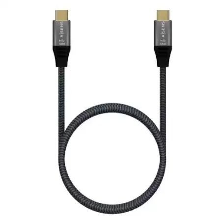 A107-0671 AISENS CABLE USB 3.2 5A 100W 8K@30HZ TIPO USB-C/M - USB-C/M GRIS 1