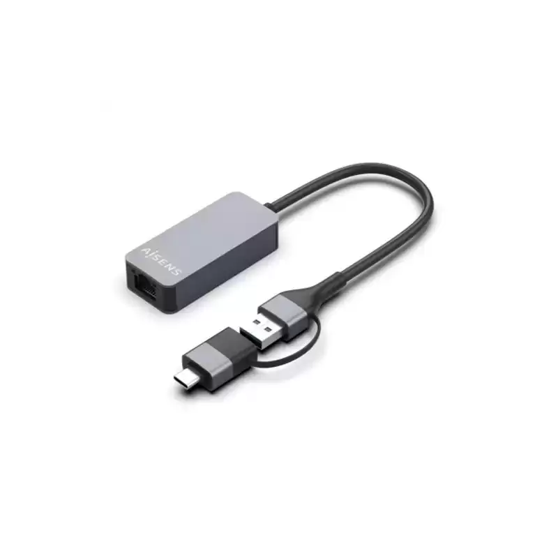 A109-0710 AISENS CONVERSOR USB3.2 GEN1 USB-A+USB-C A ETHERNET 2.5G 10/100/1000/2500 MBPS