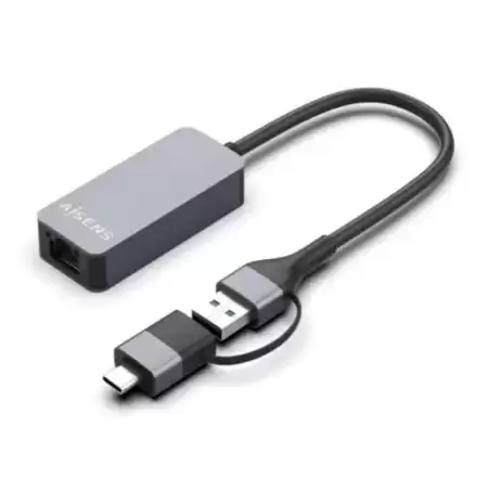 A109-0710 AISENS CONVERSOR USB3.2 GEN1 USB-A+USB-C A ETHERNET 2.5G 10/100/1000/2500 MBPS