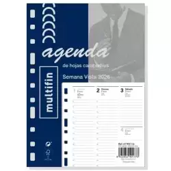 411030026 FINOCAM RECAMBIO ANUAL AGENDA 11 ANILLAS MULTIFIN 3002-155X215MM SVV 2026