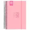 633360226 FINOCAM AGENDA PARA ESTUDIANTES ESPIRAL E8 - 120X171MM 1DP ROSA 2025-2026
