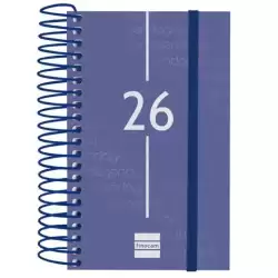 741081026 FINOCAM AGENDA ESPIRAL YEAR E3-79X127MM 1DP TAPA PP AZUL 2026