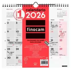 780060026 FINOCAM CALENDARIO DE PARED PARA ESCRIBIR M-265X245MM MV NEUTRO 2026