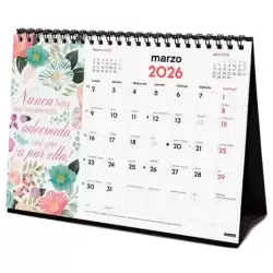 780324926 FINOCAM CALENDARIO DE SOBREMESA PARA ESCRIBIR S-210X150MM MV IMÁGENES FRASES MOTIVADORAS 2026