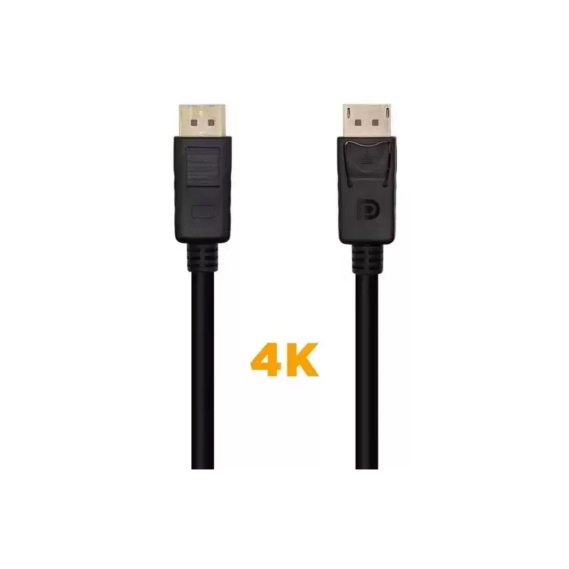 A124-0387 AISENS CABLE DISPLAYPORT V1.2 4K@60HZ DP/M - DP/M NEGRO 5