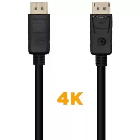 A124-0388 AISENS CABLE DISPLAYPORT V1.2 4K@60HZ DP/M - DP/M NEGRO 10