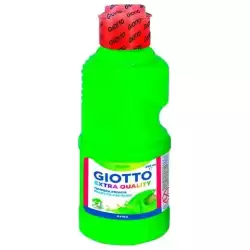 F53110200 GIOTTO TÉMPERA FLUO VERDE BOTELLA 250 ML