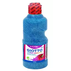 F53120400 GIOTTO TÉMPERA GLITTER AZUL BOTELLA 250 ML