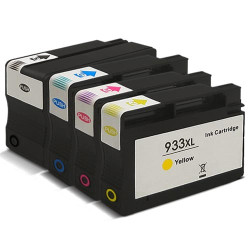 Multipack 4 cartuchos de tinta  Alternativo calidad Premium HP NEGRO (X1) / CIAN (X1) / MAGENTA (X1) / AMARILLO (X1) H932XLBK...