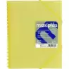 39834094 GRAFOPLÁS CARPETA CON FUNDAS MAXIPLÁS ESPIRAL A4 40 FUNDAS C/SOBRE PP RÍGIDO TRANSLÚCIDO AMARILLO SOFT