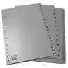 44411071 GRAFOPLAS SEPARADORES NUMERICOS A4 PP 1-31 POSICIONES 16 TALADROS OPACO GRIS