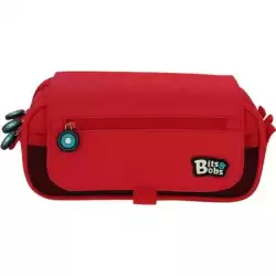 37543251 GRAFOPLÁS PORTATODO TRIPLE C/SOLAPA BITS&BOBS ROJO