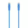 A145-0575 AISENS CABLE DE RED LATIGUILLO RJ45 LSZH CAT.6A 500 MHZ UTP AWG24 AZUL 2