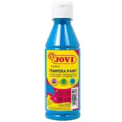 50221 JOVI TÉMPERA LÍQUIDA AZUL CYAN BOTELLA DE 250ML