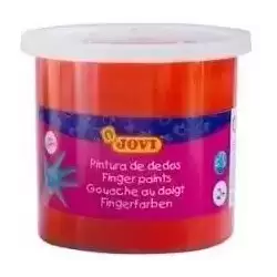 56007 JOVI ESTUCHE 5 BOTES PINTURA DE DEDOS 125ML BERMELLÓN
