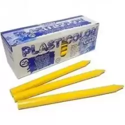92501 JOVI CERAS PLÁSTICAS CRAYONS STUDENT UNICOLOR AMARILLO CAJA 25 UD