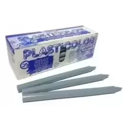 92524 JOVI CERAS PLASTICAS CRAYONS STUDENT UNICOLOR GRIS CAJA 25 UD