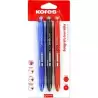 30213299 KORES BOLÍGRAFO TINTA BORRABLE GEL POINT 0.7MM C/SURTIDOS BLÍSTER 3 UD