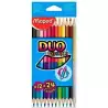 829600FC MAPED LÁPICES DE COLORES DUO COLOR´PEPS BICOLOR SURTIDOS ESTUCHE DE 12 UD
