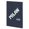 57242G48B MILAN LIBRETA ENCOLADA A4 48H PAPEL 95GR 1 LÍNEA 7MM SERIE 1918 AZUL